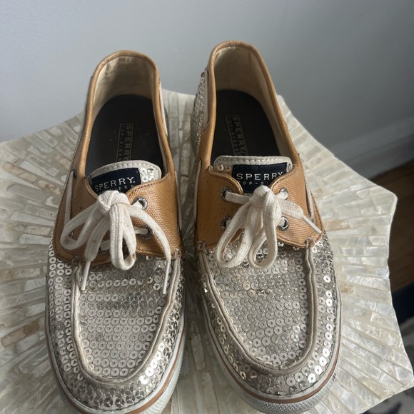 Sperry Sequin Boat Shoes - Picture 2 of 7
